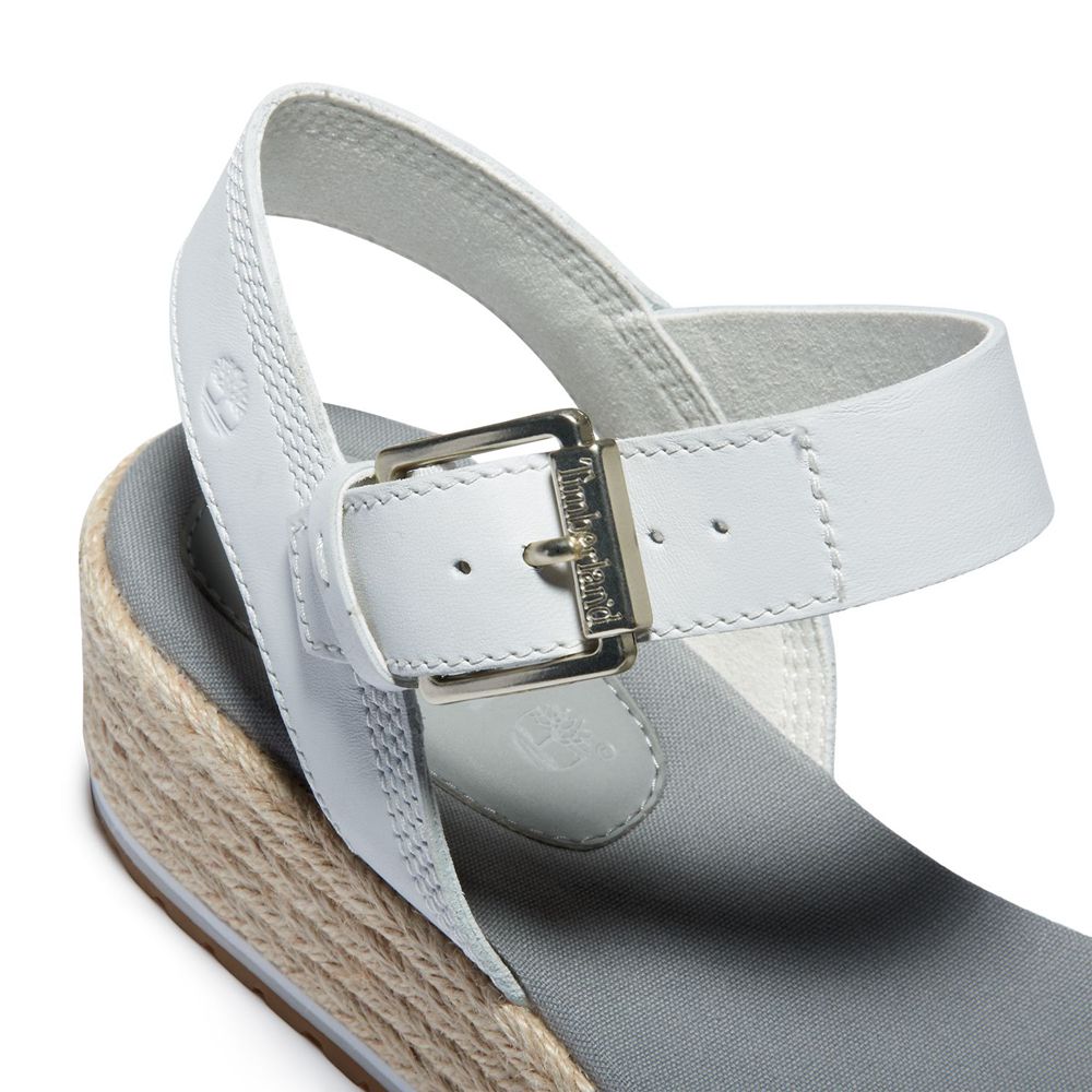 Sandálias Feminino - Timberland Santorini Sun Ankle Strap - EIDOZ3570 - Branco